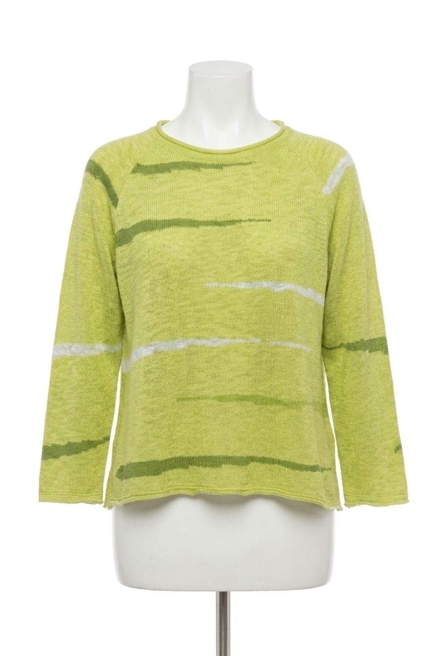 NEW HABITAT boardwalk raglan sweater in aloe